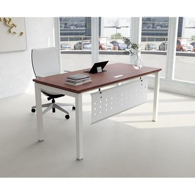 Mahmayi Figura 72-16 Modern Workstation Desk - Stylish Office Furniture for Home or Business Use - Sleek Design for Productivity and Organization (Apple Cherry, 160cm)
