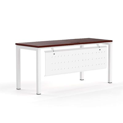 Mahmayi Figura 72-18 Modern Workstation Desk - Stylish Office Furniture for Home or Business Use - Sleek Design for Productivity and Organization (Apple Cherry, 180cm)