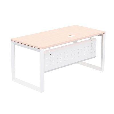 Mahmayi Vorm 136-16 Modern Workstation - Multi-Functional MDF Desk with Smart Cable Management, Secure & Robust - Ideal for Home and Office Use (160cm, Oak)