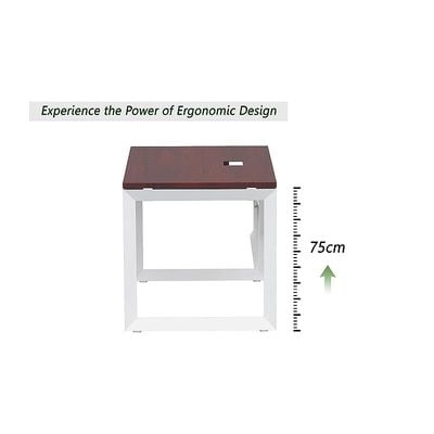 Mahmayi Vorm 136-16 Modern Workstation - Multi-Functional MDF Desk with Smart Cable Management, Secure & Robust - Ideal for Home and Office Use (160cm, Apple Cherry)