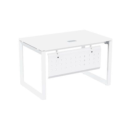 Mahmayi Vorm 136-12 Modern Workstation - Multi-Functional MDF Desk with Smart Cable Management, Secure & Robust - Ideal for Home and Office Use (120cm, White)