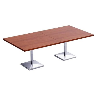 Mahmayi Ristoran 500PE-240 8 Seater Square Modular Pantry Table - Apple Cherry - Ideal for Dining, Kitchen, or Restaurant Use