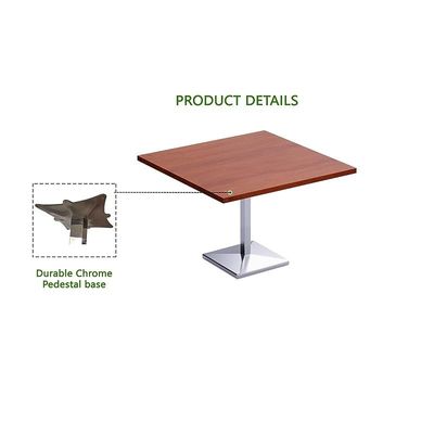 Mahmayi Ristoran 500PE-360 12 Seater Square Modular Pantry Table - Apple Cherry - Ideal for Dining, Kitchen, or Restaurant Use