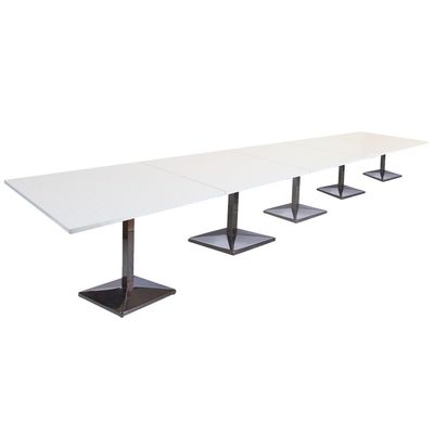 Barra 500PE-600 20 Seater Square Modular Bar Table White