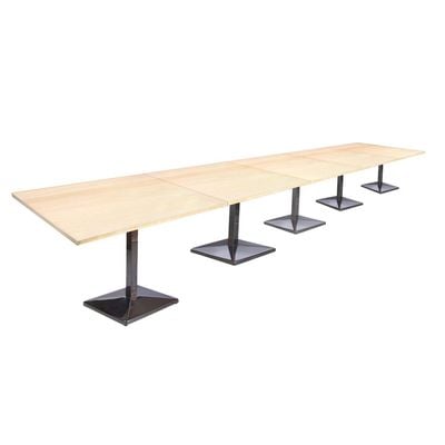 Barra 500PE-600 20 Seater Square Modular Bar Table Oak