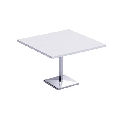 Mahmayi Ristoran 500PE-120 4 Seater Square Modular Pantry Table - White - Ideal for Dining, Kitchen, or Restaurant Use