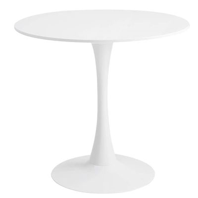 Projekt Round Conference Table White 80cm