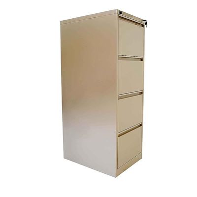 Godrej OEM File Cabinet with Lock, 4 Large Storage steel Cabinet, Metal Portable Cabinet with 4 Drawer, Vertical File Cabinet, 4 Layer Cabinet Office Storage Cabinet for A4/Letter - Beige