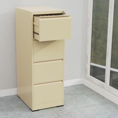 Godrej OEM File Cabinet with Lock, 4 Large Storage steel Cabinet, Metal Portable Cabinet with 4 Drawer, Vertical File Cabinet, 4 Layer Cabinet Office Storage Cabinet for A4/Letter - Beige