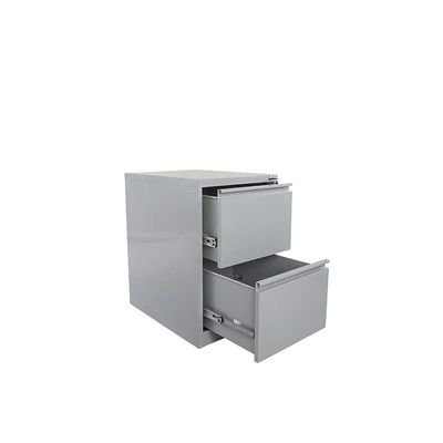 Godrej OEM File Cabinet with Lock, 2 Large Storage steel Cabinet, Metal Portable Cabinet with 2 Drawer, Vertical File Cabinet, 2 Layer Cabinet Office Storage Cabinet for A4/Letter - Grey