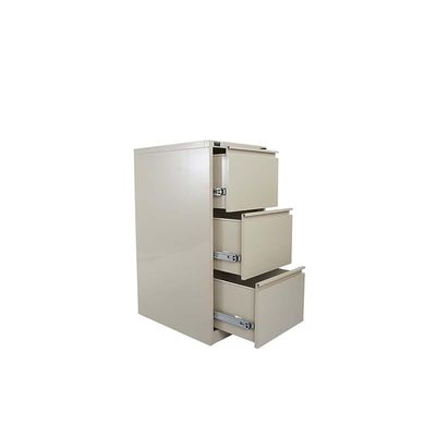 Godrej OEM File Cabinet with Lock, 3 Large Storage steel Cabinet, Metal Portable Cabinet with 3 Drawer, Vertical File Cabinet, 3 Layer Cabinet Office Storage Cabinet for A4/Letter - Beige