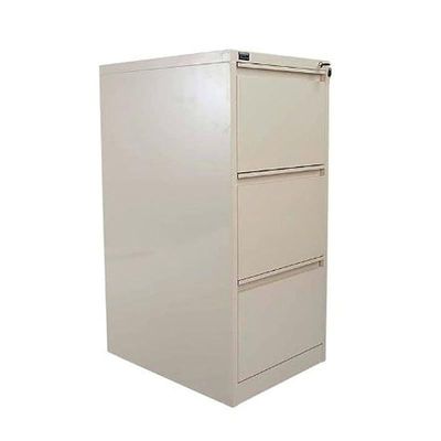 Godrej OEM File Cabinet with Lock, 3 Large Storage steel Cabinet, Metal Portable Cabinet with 3 Drawer, Vertical File Cabinet, 3 Layer Cabinet Office Storage Cabinet for A4/Letter - Beige