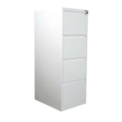 Godrej OEM File Cabinet with Lock, 4 Large Storage steel Cabinet, Metal Portable Cabinet with 4 Drawer, Vertical File Cabinet, 4 Layer Cabinet Office Storage Cabinet for A4/Letter - (White)