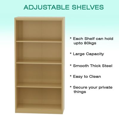 Godrej OEM Open Steel Bookcase Beige