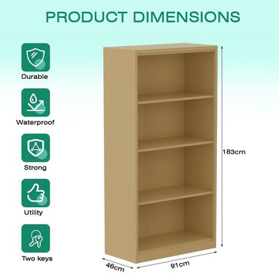 Godrej OEM Open Steel Bookcase Beige