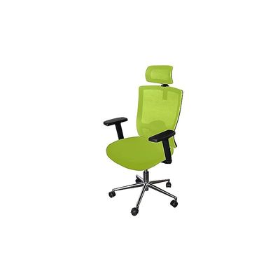 Sleekline T01B Modern Medium Back Office Chair Ergonomic Executive Chair Computer Chair,Adjustable Height Thick Padded Metal Base Conference Chair For Home Office Swivel Adjustable Chair Green