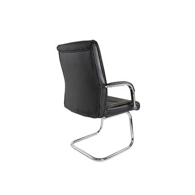 Nova 2203 Modern Visitor Back Office Chair PU Ergonomic Executive Chair Computer Chair, Metal Base Chair Visitors Waiting Room Chair, Conference Chair, Home Office, Guest Office Chair Black