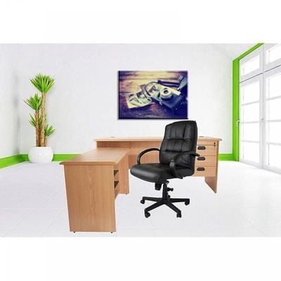 Atvor 708 Low Back PU Leather Ergonomic Chair Computer Chair with Thick Padded Armrest &amp; Lumbar Support for Home &amp; Office, PU Leather Executive Chair, Big &amp; Tall Ergonomic Computer Desk Chair