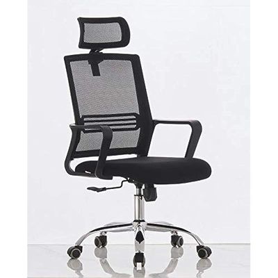 Sleekline 690033 Office Mesh Chair with Headrest Task Chair - Black