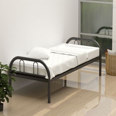 Mahmayi Teras 77 Single Bed Frame - Durable Steel Construction - Rust-Resistant Coating - Sturdy Black Metal Frame - Ideal for Bedroom Furnishing and Comfortable Sleep - Easy Assembly