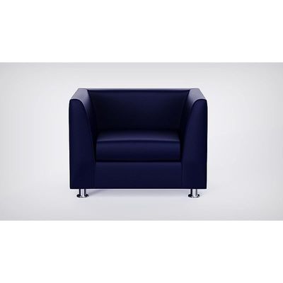 أريكة Mahmayi 679 زرقاء من البولي يوريثان بمقعد واحد - تصميم حديث، أثاث أنيق لغرفة المعيشة، مقعد مريح، تنجيد متين (أريكة بمقعد واحد، أزرق)