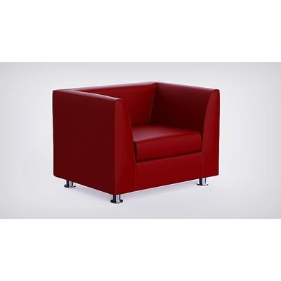 أريكة Mahmayi 679 كستنائي PU بمقعد واحد - تصميم حديث، أثاث أنيق لغرفة المعيشة، مقعد مريح، تنجيد متين (أريكة بمقعد واحد، كستنائي)