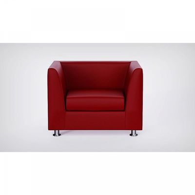أريكة Mahmayi 679 كستنائي PU بمقعد واحد - تصميم حديث، أثاث أنيق لغرفة المعيشة، مقعد مريح، تنجيد متين (أريكة بمقعد واحد، كستنائي)
