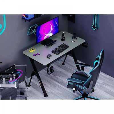 Contrgaming by TJ HYG 01 Gaming Black White Chair and V2-1060 Plain Desk Gaming Combo Perfect for Home Gaming and office Workstation Setup