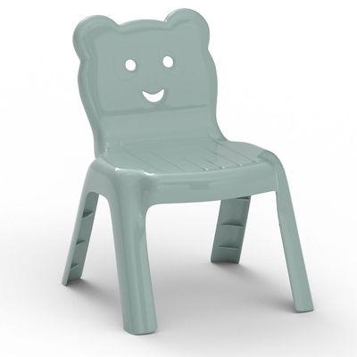 Mahmayi CH01 Kids Chair - Plastic Stackable Chair with Smooth Round Corners, Sturdy & Stable, Ergonomic Design, Easy to Clean - Children's Seating for Playrooms, Schools (Light Grey, Single Chair)