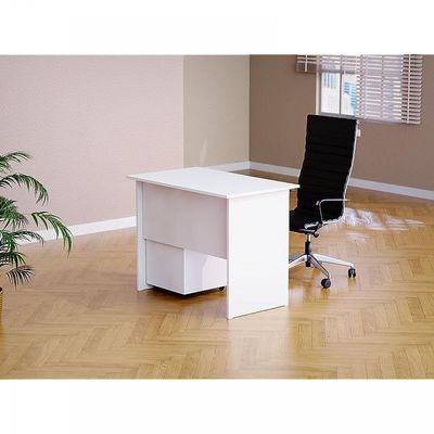 Mahmayi MP1 100x60 Writing Table with Mobile Drawer - Modern Office Desk for Home & Work, Ergonomic Design, Study Desk with Storage, Sturdy Computer Table for Office, Bedroom, Living Room (White)