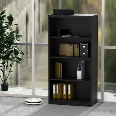 Godrej OEM Open Steel Bookcase Black