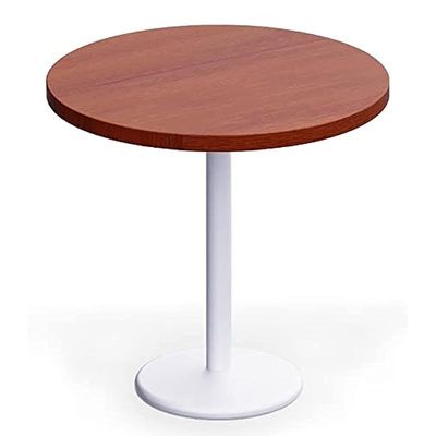 Round Pantry Table, Simple Modern Design Coffee Task for Home Office Bistro Balcony Lawn Breakfast, (80 cm Dia, Apple Cherry)