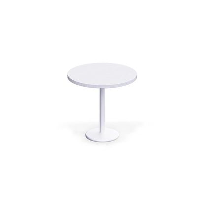Round Pantry Table, Simple Modern Design Coffee Task for Home Office Bistro Balcony Lawn Breakfast, (80 cm Dia, White)