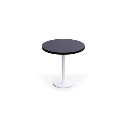 Round Pantry Table, Simple Modern Design Coffee Task for Home Office Bistro Balcony Lawn Breakfast, (80 cm Dia, Black)