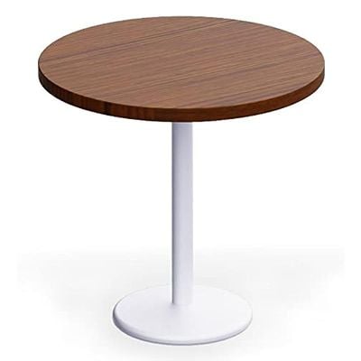 Round Pantry Table, Simple Modern Design Coffee Task for Home Office Bistro Balcony Lawn Breakfast, (80 cm Dia, Dark Walnut)