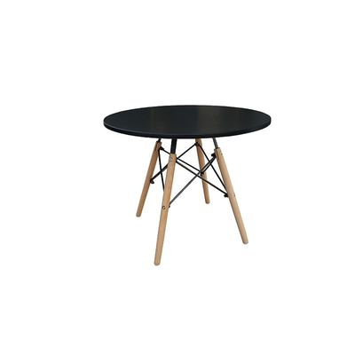 Mahmayi TJ HYB01 60DIA Wooden Coffee Table Black (60cm Diameter)