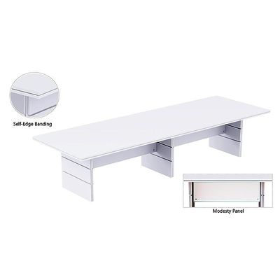 Zelda Conference Table | Office Conference cum Meeting Table, White_480cm