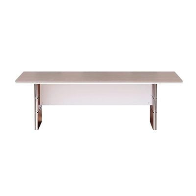 Zelda Conference Table | Office Conference cum Meeting Table, Light Concrete_240cm