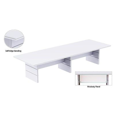 Zelda Conference Table | Office Conference cum Meeting Table, White_360cm