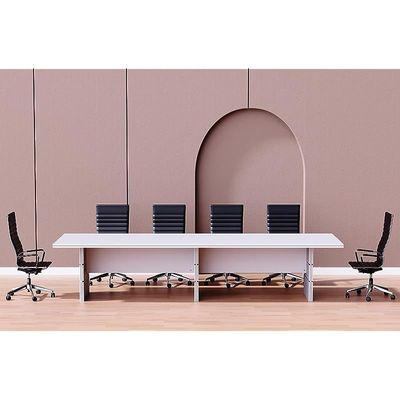 Zelda Conference Table | Office Conference cum Meeting Table, White_360cm