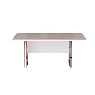 Zelda Conference Table | Office Conference cum Meeting Table, Light Concrete_180cm