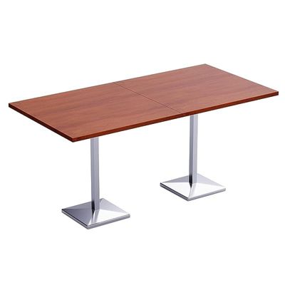 Mahmayi Bar Table Square Base 8 Seater Cocktail Bistro Table for Pub, Kitchen, Living Room, Dining Room, Kitchen & Home bar_Apple Cherry