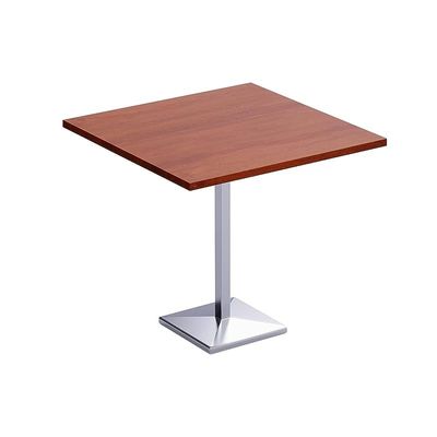 Mahmayi Bar Table Square Base 4 Seater Cocktail Bistro Table for Pub, Kitchen, Living Room, Dining Room, Kitchen & Home bar_Apple Cherry
