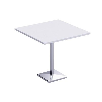 Mahmayi Bar Table Square Base 4 Seater Cocktail Bistro Table for Pub, Kitchen, Living Room, Dining Room, Kitchen & Home bar_White