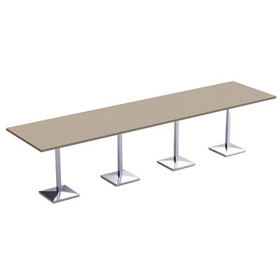 Mahmayi Bar Table Square Base 16 Seater Cocktail Bistro Table for Pub, Kitchen, Living Room, Dining Room, Kitchen & Home bar_Linen