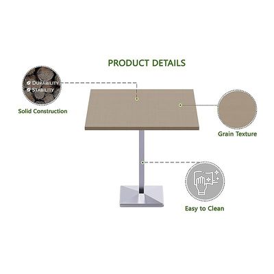 Mahmayi Bar Table Square Base 16 Seater Cocktail Bistro Table for Pub, Kitchen, Living Room, Dining Room, Kitchen & Home bar_Linen