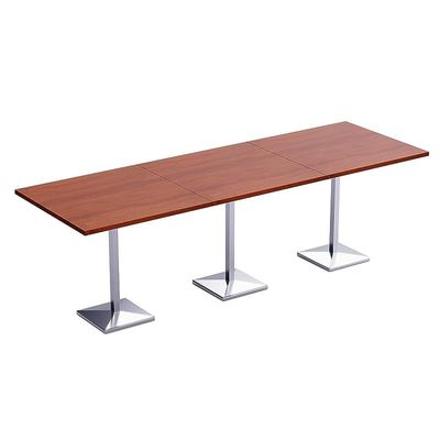Mahmayi Bar Table Square Base 12 Seater Cocktail Bistro Table for Pub, Kitchen, Living Room, Dining Room, Kitchen & Home bar_Apple Cherry