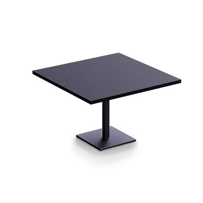 Mahmayi Ristoran Bar Table Square Base - 4 Seater Cocktail Bistro Table for Pub, Living Room, Dining Room - Ideal for Home & Commercial Kitchen Organization, Workspace Enhancement - Black