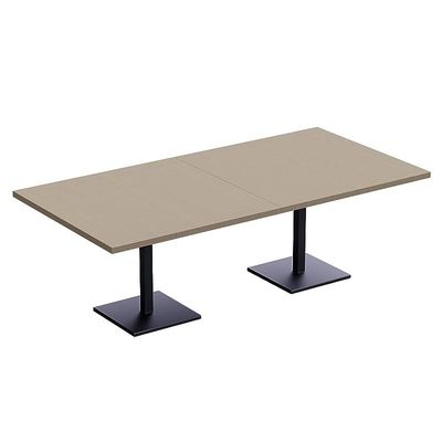 Mahmayi Ristoran Bar Table Square Base - 8 Seater Cocktail Bistro Table for Pub, Living Room, Dining Room - Ideal for Home & Commercial Kitchen Organization, Workspace Enhancement - Linen