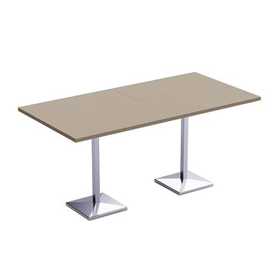 Mahmayi Bar Table Square Base 8 Seater Cocktail Bistro Table for Pub, Kitchen, Living Room, Dining Room, Kitchen & Home bar_Linen